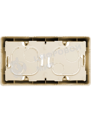 Коробка накладного монтажа 2 поста слоновая кость Inspiria