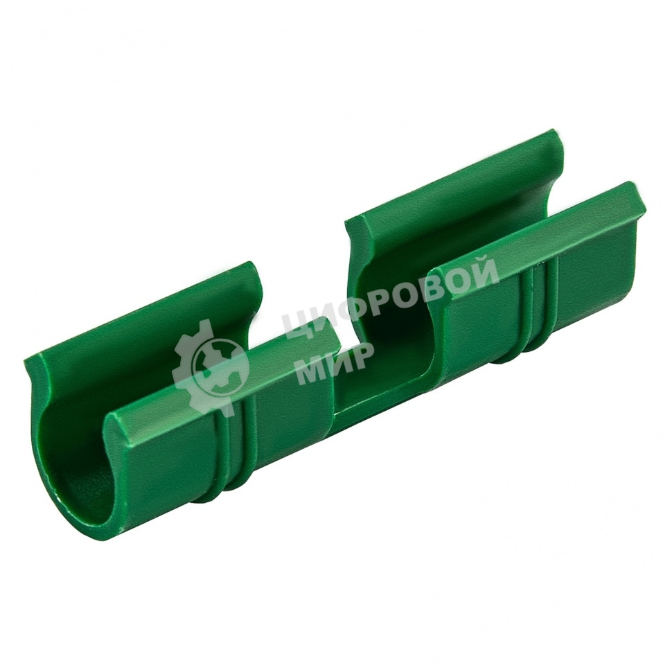 Универсальные зажимы для крепления пленки к каркасу парника Palisad d12мм, 20 шт/уп, зеленые