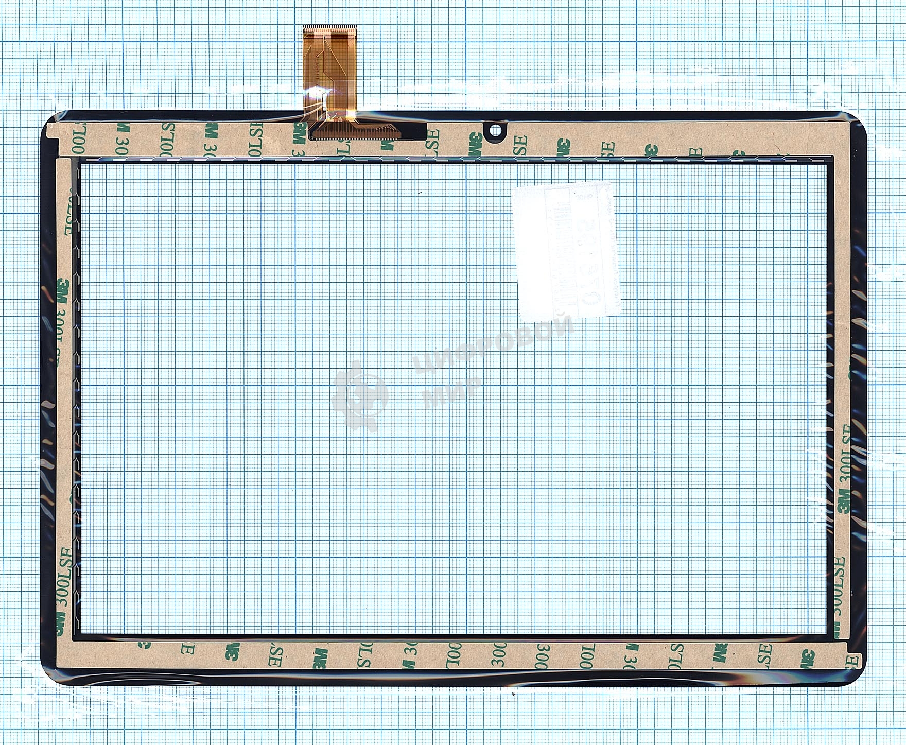 Сенсорное стекло (тачскрин) TurboPad 1016 4G, черное