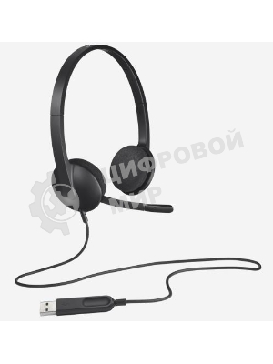Гарнитура Logitech H340 чёрный, проводная, USB