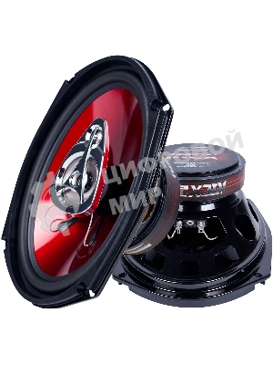 Колонки автомобильные Kicx SP 693 200Вт 92дБ 4Ом 16x23см (6x9дюйм) (ком.:2кол.) коаксиальные трехполосные