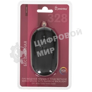 Мышь проводная SMARTBUY (SBM328K) 328 черный