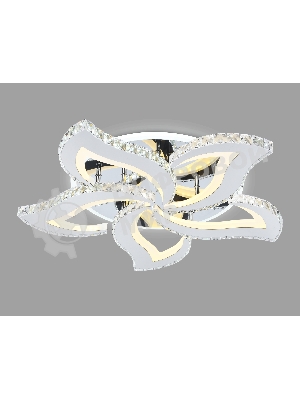 Управляемый светодиодный светильник Ambrella light FA1723/5 CH хром 105W 3000K/4200K/6400K 550*540*90 (ПДУ РАДИО 2.4G)