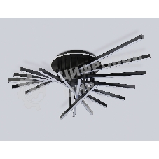 Потолочный светодиодный светильник Ambrella light FL6292 BK черный 160W 3000K-6400K 1100*790*315 (ПДУ ИК)