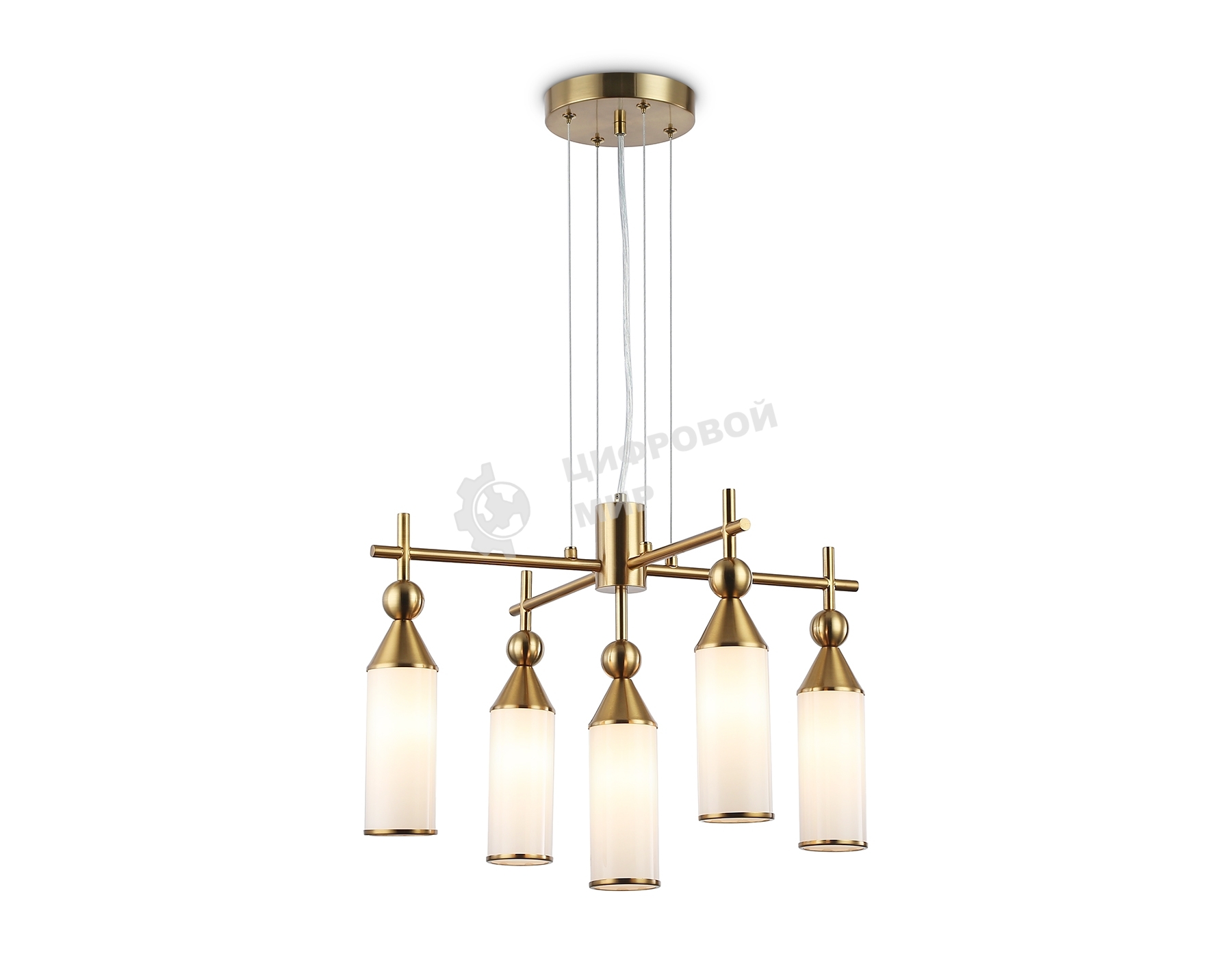 Люстра Ambrella light LH55276/5 BS/FR латунь/белый матовый E14*5 max 40W D520*1390