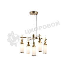 Люстра Ambrella light LH55276/5 BS/FR латунь/белый матовый E14*5 max 40W D520*1390