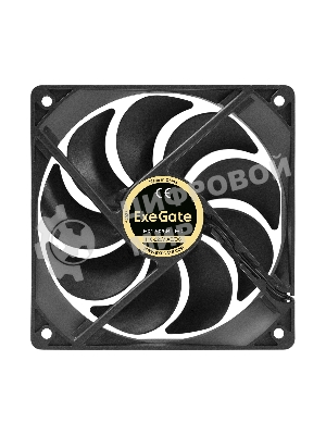 Вентилятор EC ExeGate EX12025BL-EC (Electronically Commutated, 110-220V AC/110-220V DC, 120x120x25, 2-Ball (двойной шарикоподшипник), провод 30 см, 2500RPM, 38dBA, 97,3CFM)