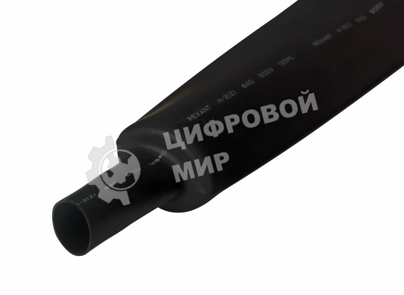 Трубка термоусадочная Rexant 30.0/15.0 1м черный