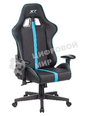 Кресло игровое A4Tech X7 GG-1200 черный/голубой искусственная кожа крестовина пластик