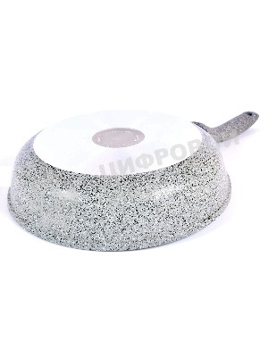 Сковорода НЕВА МЕТАЛЛ ПОСУДА 2326 Карелия д.26 Диаметр изделия: 26 см. Высота бортов: 6,8см. Толщина дна: 6 мм. Толщина стенок: 4мм. Диаметр дна: 18см. Цвет: натуральный природный камень. Линия 