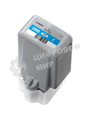 Картридж струйный Canon PFI-1000 C для IJ SFP PRO-1000 WFG. Голубой. 80 мл.