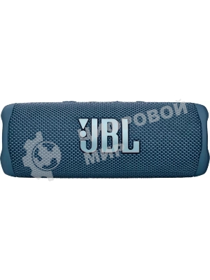 Портативная акустика JBL Flip 6 синий, Bluetooth 5.1, время воспроизведения 12 ч, емкость аккумулятора 4800 mAh, время заряда 2,5 ч, синий