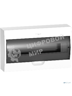 Бокс ОП EASY9 навесн. с прозрачной дверью 1ряд 18мод. SchE