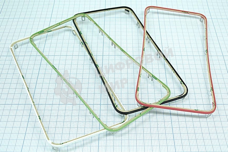 Рамка дисплея и тачскрина для Apple iPhone 4S белый