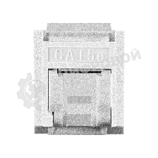 Модуль-вставка Keystone Jack RJ-45 ExeGate KJ-8P8C-U-C5e-180SH-Dual (Кат.5e, неэкранированная, 180 градусов, со шторками, IDC Krone/110)