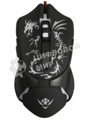 Мышь проводная Nakatomi MOG-25U черный, 2400 dpi, USB, кнопки - 6