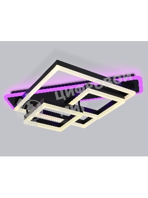 Светильник Ambrella light FA8533 BK черный 132W 3000K-6400K+RGB 630*570*160 (ПДУ РАДИО 2.4G)