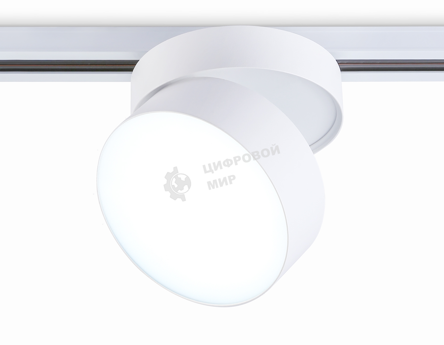 Трековый однофазный светодиодный светильник Ambrella light GL6875 WH белый LED 16W 4200K D115*90