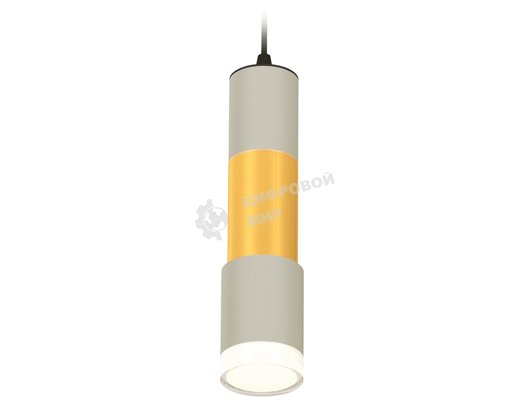 Светильник Ambrella Light XP7423042 SGR/PYG/CL серый песок/золото желтое полированное/прозрачный MR16 GU5.3