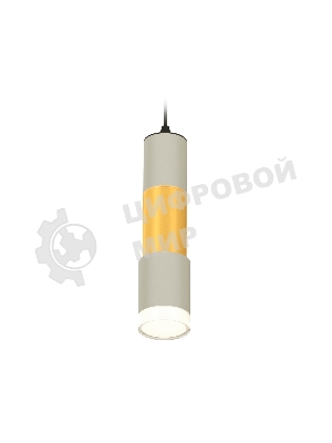 Светильник Ambrella Light XP7423042 SGR/PYG/CL серый песок/золото желтое полированное/прозрачный MR16 GU5.3