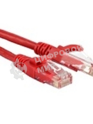 Патч-корд LANMASTER TWT UTP cat.5e, с заливными колпачками, 3.0 м, красный