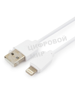 Кабель USB Гарнизон GCC-USB2-AP2-6-W AM/Lightning, для iPhone5/6/7, IPod, IPad, 1.8м, белый, пакет