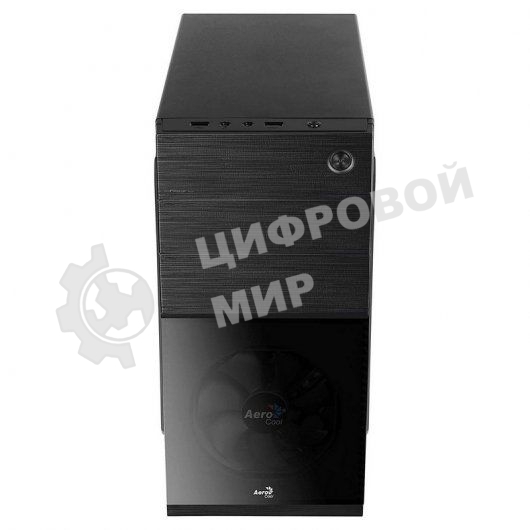 Компьютерный корпус Aerocool/Formula Cs-105, mATX, без БП, 187x361x355мм (ШxГxВ), USB 3.0 x1, USB 2.0 x1, металл 0,5мм, 120-мм вентилятор в комплекте, черный