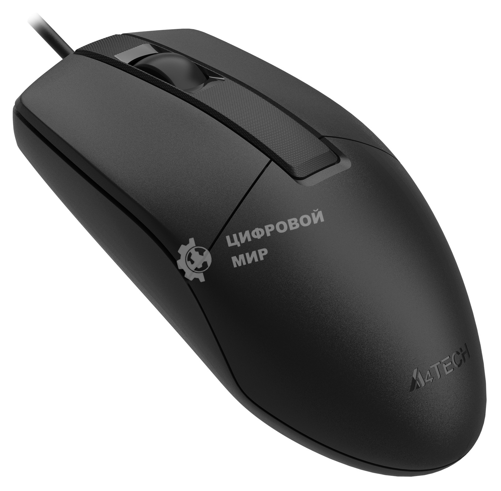 Мышь проводная A4Tech OP-330S черный, 1200 dpi, USB Type-A, кнопки - 3