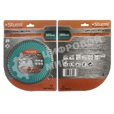 Диск Алмазный Sturm! 9020-04-180x22-TW, сухая/влажная резка Turbo Wave 180 мм