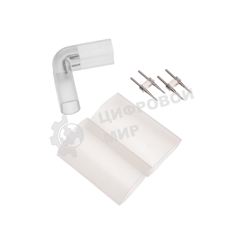 Коннектор L для двухстороннего гибкого неона Neon-night 8х16мм (цена за 1 шт.)