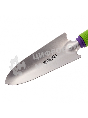 Совок посадочный узкий Palisad 62х315 мм, стальной, пластиковая рукоятка