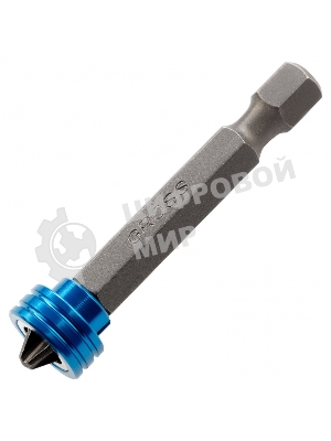 Бита Gross 11456 PH 2x50 мм с ограничителем и магнитом, для ГКЛ, S2