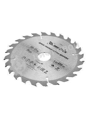 Пильный диск по дереву Matrix, ф200 х 32 мм, 24 зуба + кольцо 32/30