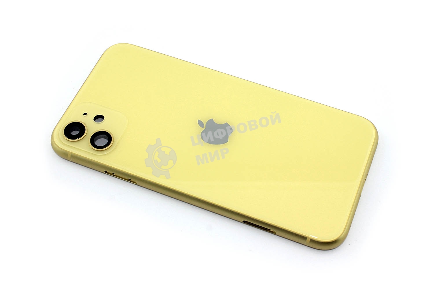 Задняя крышка (корпус) в сборе с рамкой для Apple iPhone 11 желтый