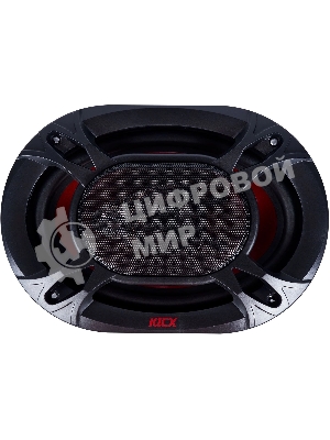 Колонки автомобильные Kicx SP 693 200Вт 92дБ 4Ом 16x23см (6x9дюйм) (ком.:2кол.) коаксиальные трехполосные