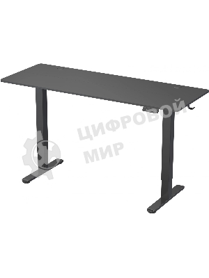 Стол компьютерный Cactus CS-EDL-BBK черный, столешница ДСП, каркас черный