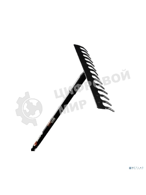 Грабли прямые ВИХРЬ 14 зубьев, сталь, с металлическим черенком 73/7/1/13