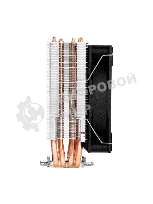 Кулер ExeGate Wizard EXX400V3-PWM.FRGB (Al+Cu, 4 тепл.трубки, LGA775/1150/1151/1155/1156/1200/1700/1851/AM2/AM2+/AM3/AM3+/AM4/AM5/FM1/FM2/754/939/940, TDP 140W, Fan 120mm, PWM, 800-1800RPM, Hydro bearing, 4pin, 11-24db, 540г, FRGB подсветка, с термопастой, на винтах, RTL)