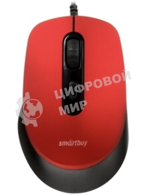 Мышь проводная беззвучная Smartbuy ONE 265-R красная, 40 SBM-265-R