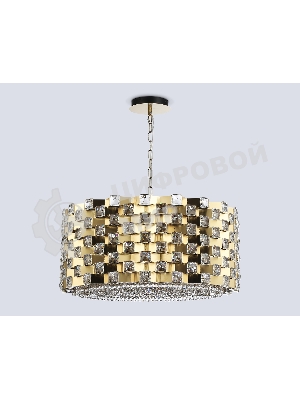 Люстра Ambrella light LH41009/18 BS/CL латунь/прозрачный E14*18 max 40W D700*320