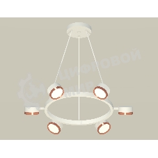 Светильник Ambrella light XB9191153/6 SWH/PPG белый песок/золото розовое полированное GX53 (C9191, N8126)