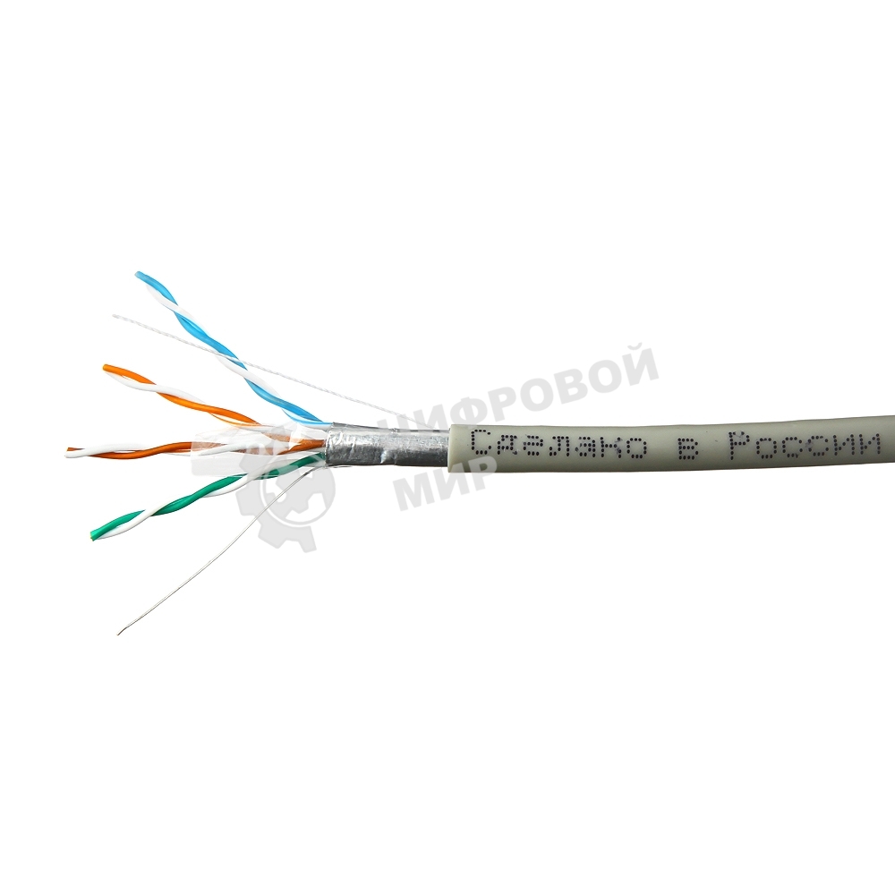 Кабель SkyNet Premium FTP indoor 4x2x0,51, медный, FLUKE TEST, кат.5e, однож., 100 м, box, серый