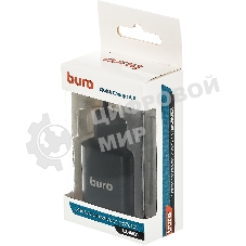 Сетевое зарядное устройство Buro BUWG1 3A QC черный