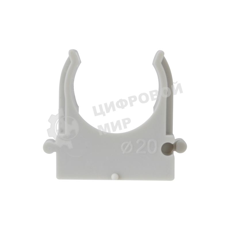 Крепеж-клипса для монтажного пистолета Rexant Ø 20 мм, серая (100 шт/уп)