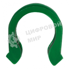 Универсальные зажимы для крепления пленки к каркасу парника Palisad d12мм, 20 шт/уп, зеленые