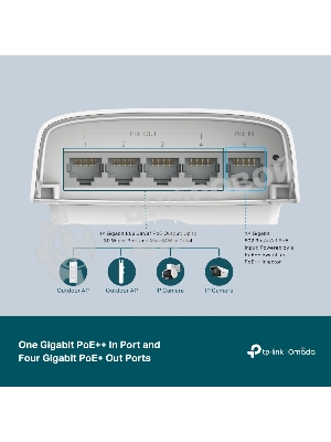 Коммутатор TP-Link SG2005P-PD 5PORT 1000M POE