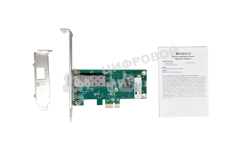 Сетевой адаптер Сетевой адаптер PCI-E, Intel I210, 1x1000Base-X SFP