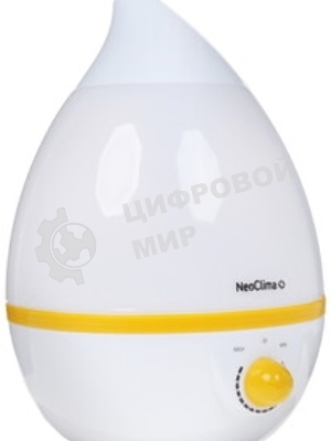 Увлажнитель воздуха Neoclima NHL-200L белый/желтый, 20 м², 2 л