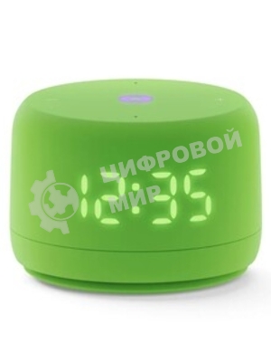 Умная колонка Яндекс Станция Лайт 2 LED, 6Вт, с экраном, 1 динамик, часы, Алиса, BT5.0, Wi-Fi, зеленый