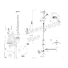 Люстра Ambrella light LH71331/5 CGD золото E14/5 max 40W D700*850